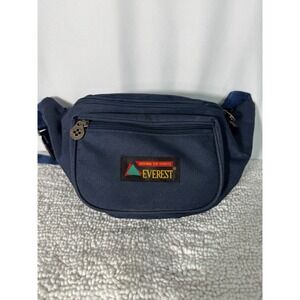 Vintage‎ Everest Original Top Sports Navy Blue Travel Fanny Pack Waist Bag 90s